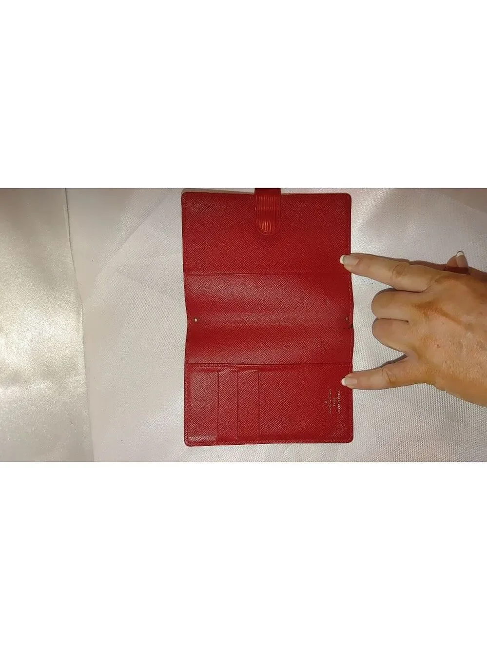 Louis Vuitton Red Epi Leather Wallet